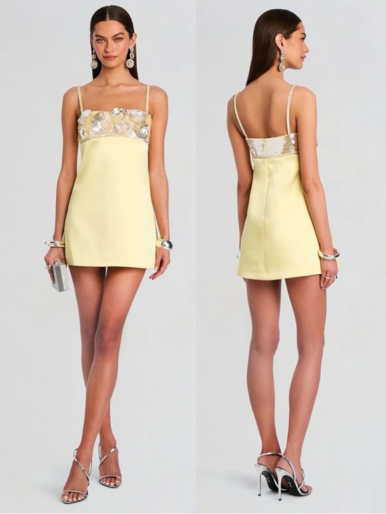 Retrofete | Dresses | Retrofete Lark Embroidered Mini Dress Yellow New With Tags | Poshmark Retrofete | Dresses | Retrofete Lark Embroidered Mini Dress Yellow New With Tags | Poshmark